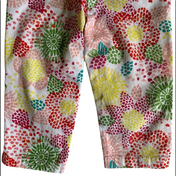 Rococo White Colourful Floral Print Lightweight Pants Size 24 Months - Picture 2 of 9